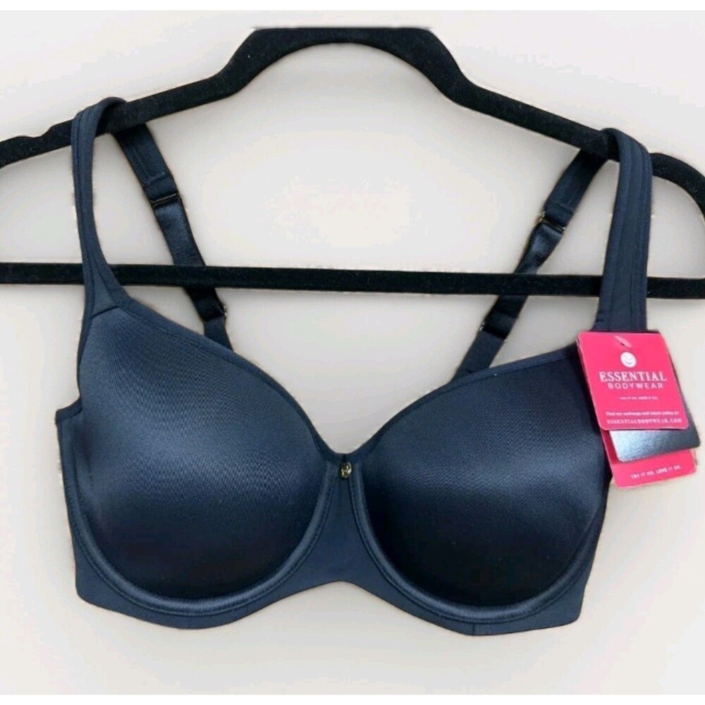 Essential Bodywear Abbie Bra #6111 • 40E (DD) • Black • NEW With Tags • T-shirt